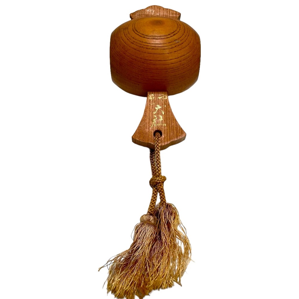 VTG Japan 5” Daikoku Wooden Hammer God of Wealth Good Fortune Lucky Gavel w/rope